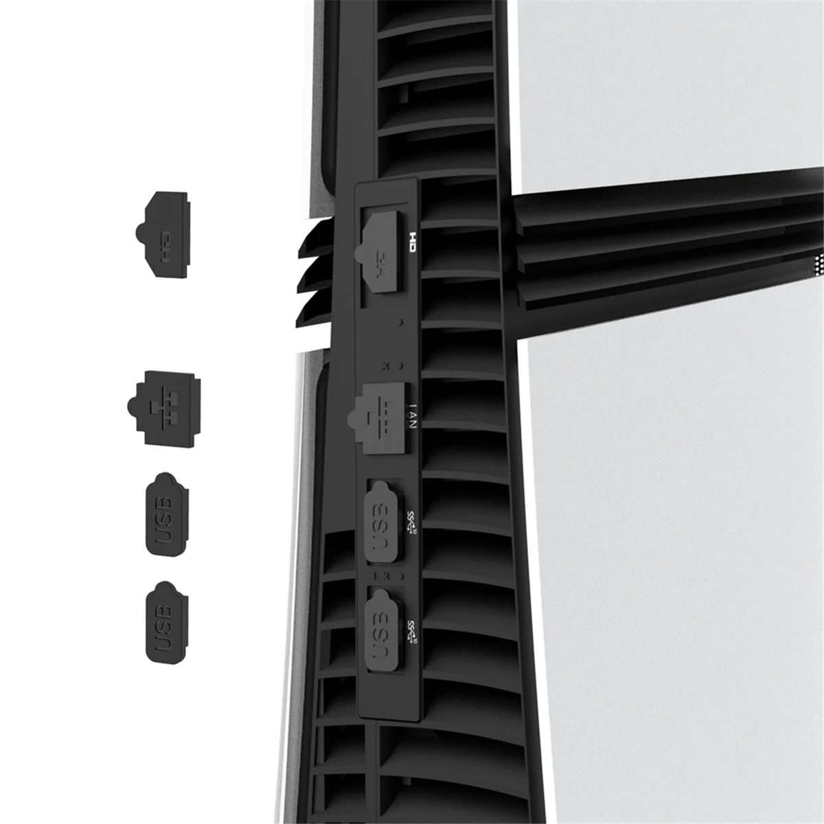 N97R Anti-Dust Mesh with Dust Plugs Universal Dust Protection Plug Game Accessories for Playstation 5 PRO Console