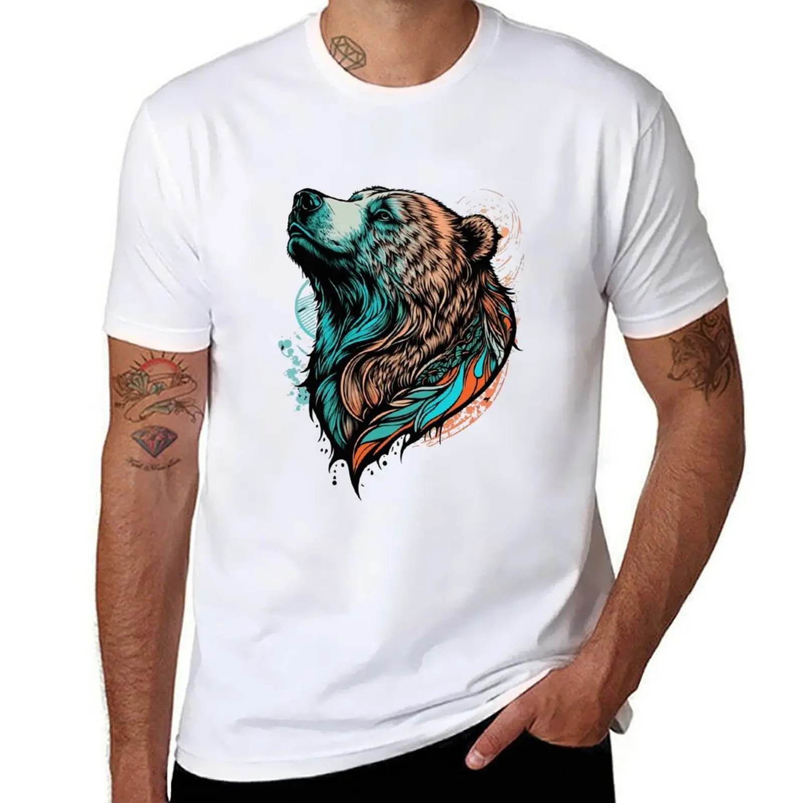 Color bear T-Shirt anime tshirt graphic t shirts for man T-Shirt