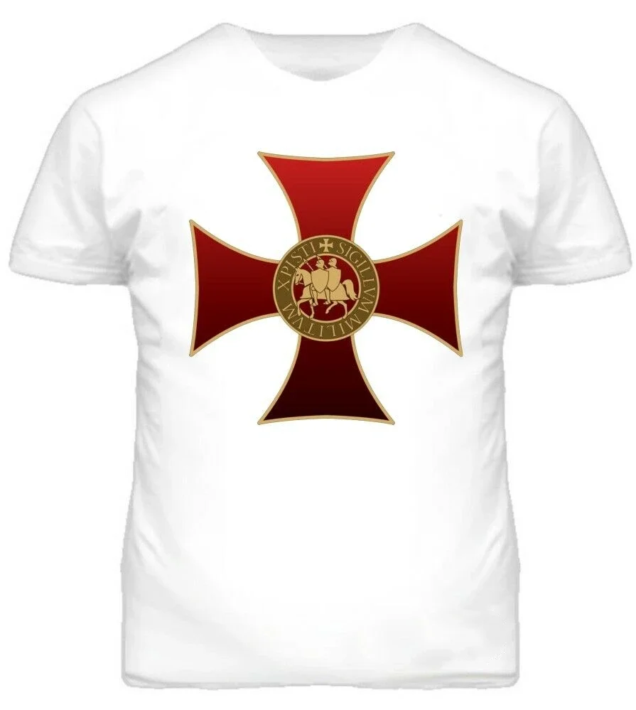 

KNIGHTS T SHIRT Standing Knight With Sword NEW Men's 100% Cotton Casual T-shirts Loose Top Size S-3XL