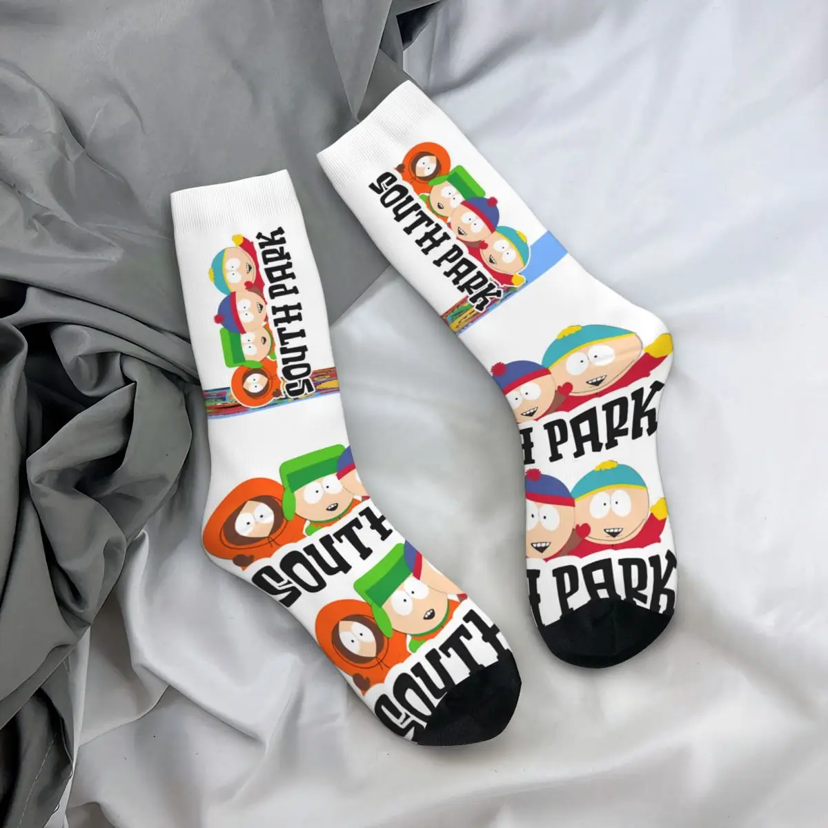 Fun South Park Cartoon Character Unisex Winter Socks Hip Hop Happy Socks Street Style Crazy Sock