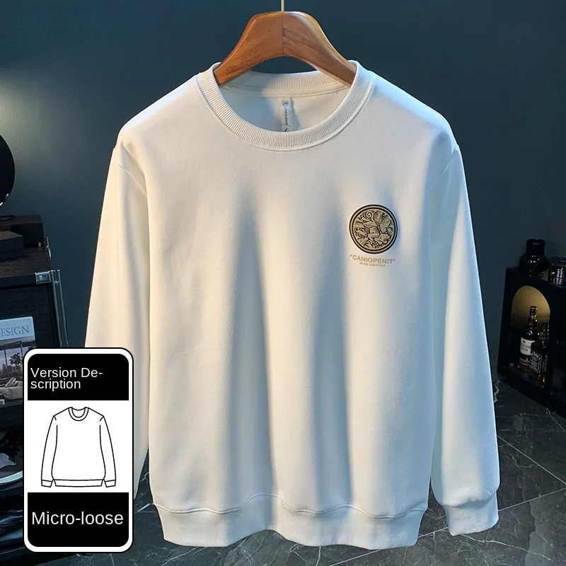 Autumn Sweater boys 2024 new fashion brand design printed coatins casual round neck simple pullover top