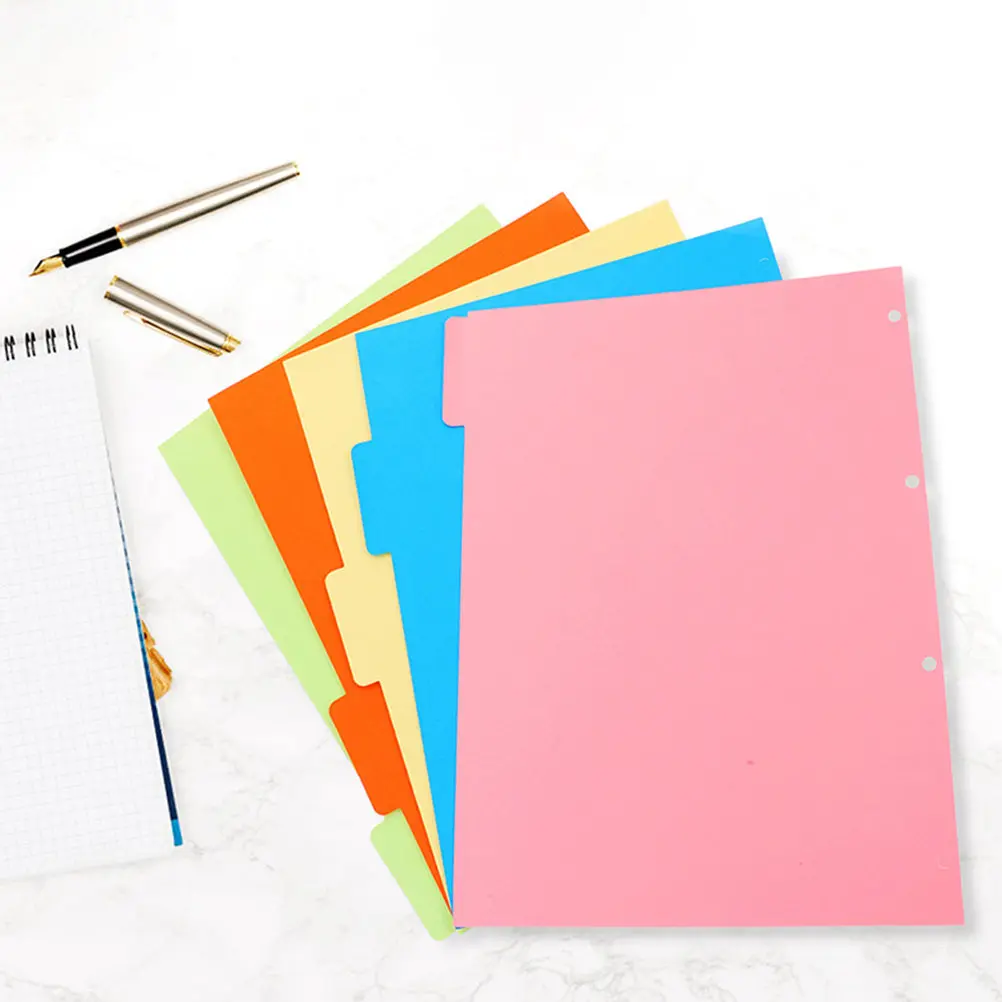 

3 комплекта цветных разделителей для папок-скоросшивателей, картонные разделители для блокнотов, для отчетов, презентаций, журналов, формат А4