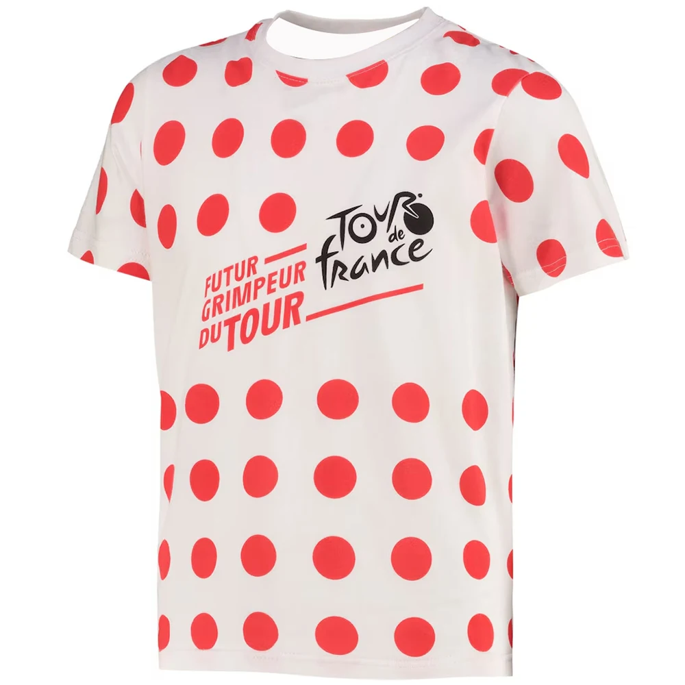 Koszulka Tour de France Future Climber Polka Dot dla mężczyzn, kobiet, chłopców i dziewcząt