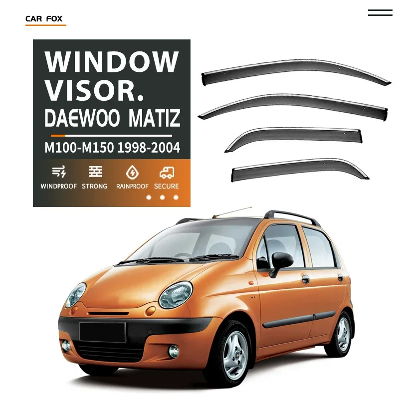 

For Daewoo Matiz M100-M150 1998-2004 Window Visor Vent Shades Ventvisor Wind Deflectors Visors Rain Visor Body Kit