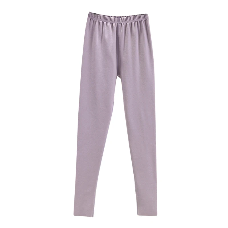 Pantalones de otoño de algodón con forro polar de terciopelo de doble cara para mujer, pantalones ajustados de capa Base, pantalones cálidos Sl de talla grande
