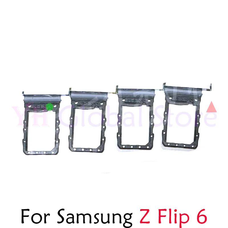 Para samsung galaxy z flip 5 6 flip5 flip6 placa de cartão sim micro sd leitor de cartão adaptadores peças de reparo