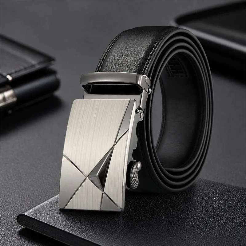 Fashionable Business Men's Belts Authentic Luxury Brand Belt Buckle Metal Buckle Belts Paired For Pants And Jeans Men's Belt