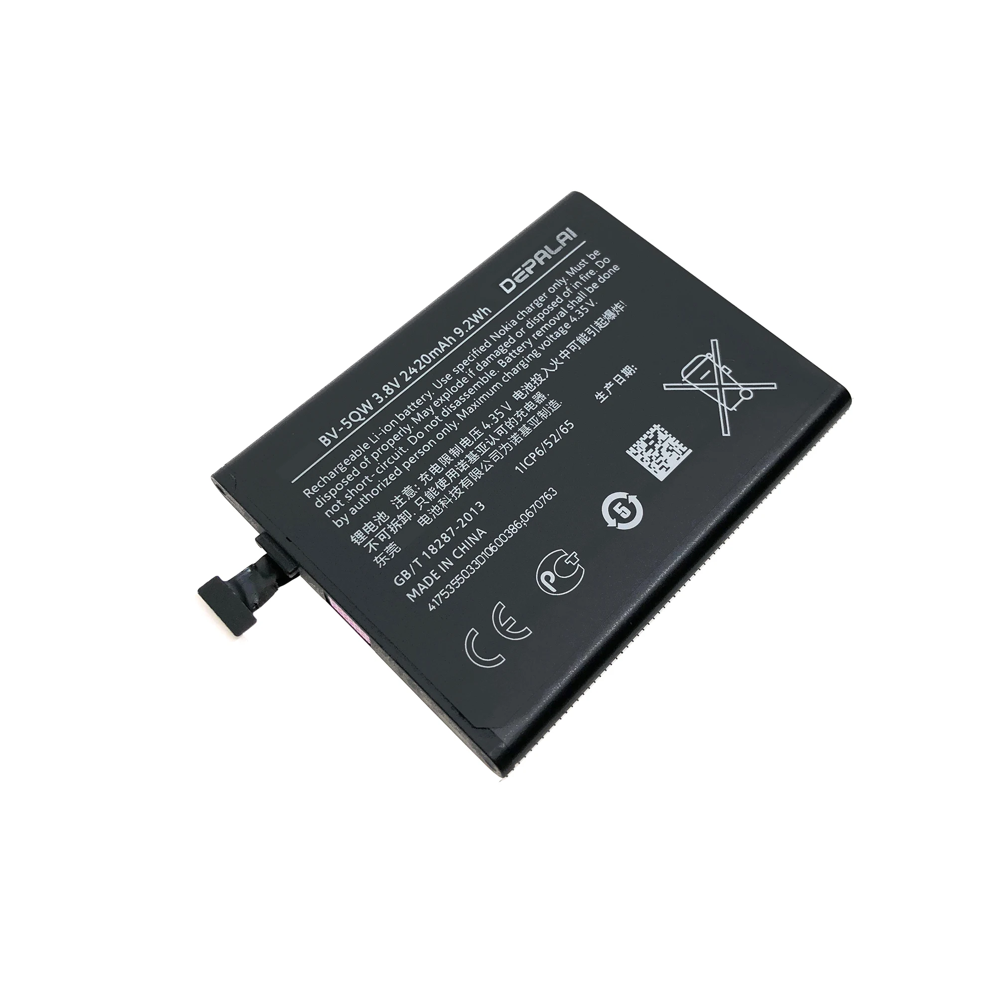 BL-4YW BV-4BWA Phone Battery BV-4BW BV-5XW BV-5QW For Nokia Lumia 925 1520 1320 1020 Battery 930 929 927 Batteries polymer