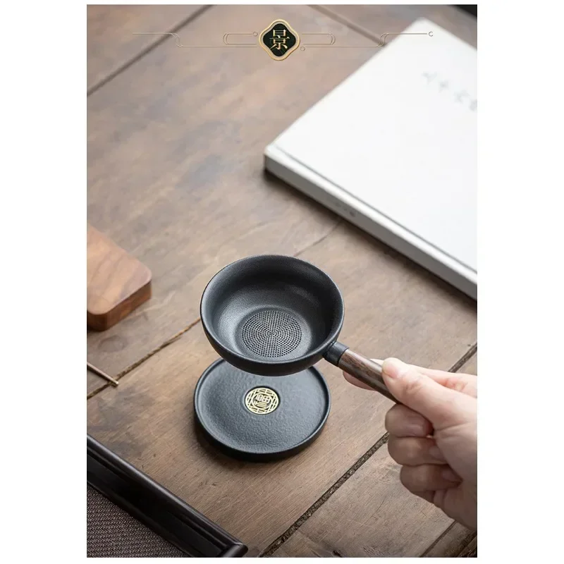 Ceramics Tea Strainer Filter Leaf Kung Fu Tea Set Infuser Creative Handmade Coffee Tea Strainers Kitchen Accessories Teaware