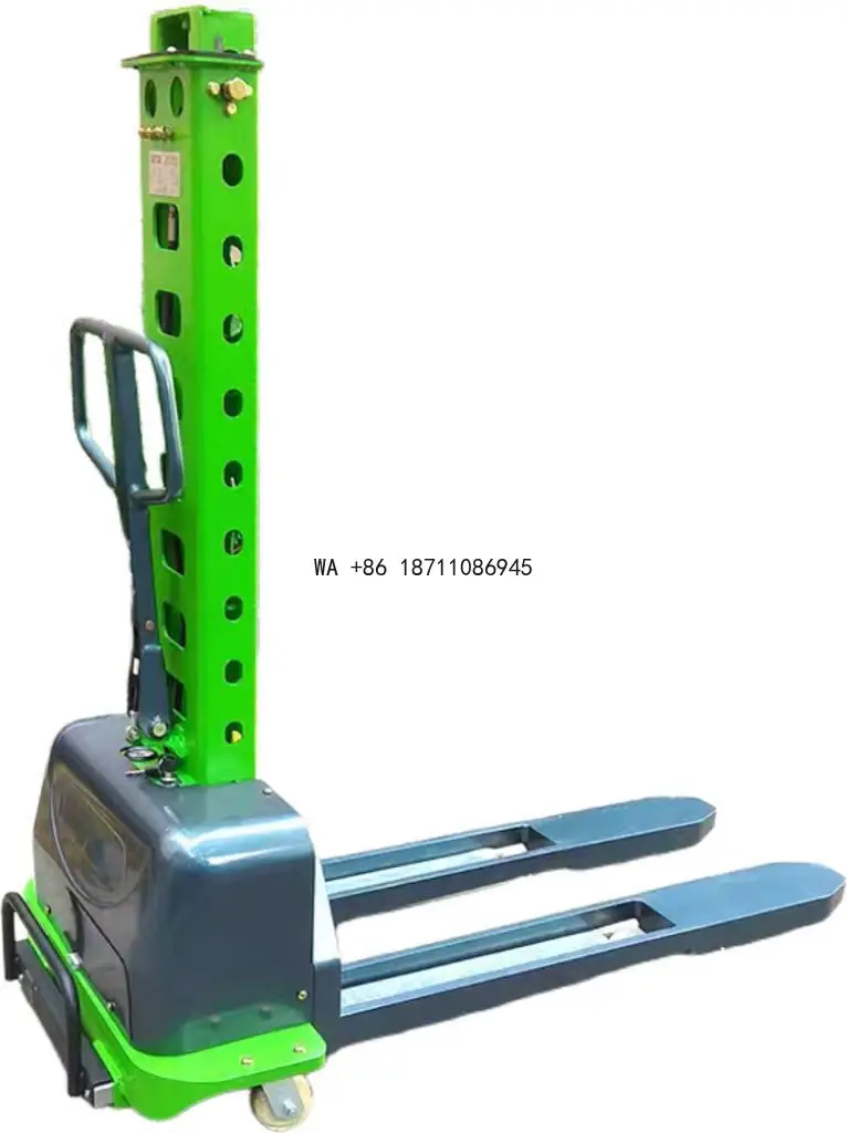 

Новый ручной полуэлектрический портативный самозагружающийся электрический самоподъемный штабелер-погрузчик для поддонов на аккумуляторе с функцией самоподъема