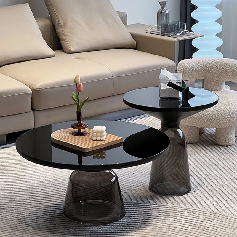 

Minimalist Nordic Coffee Table Aesthetic Luxury Organizer Round Side Table Standing Dinner Mesas Bajas Living Room Furniture