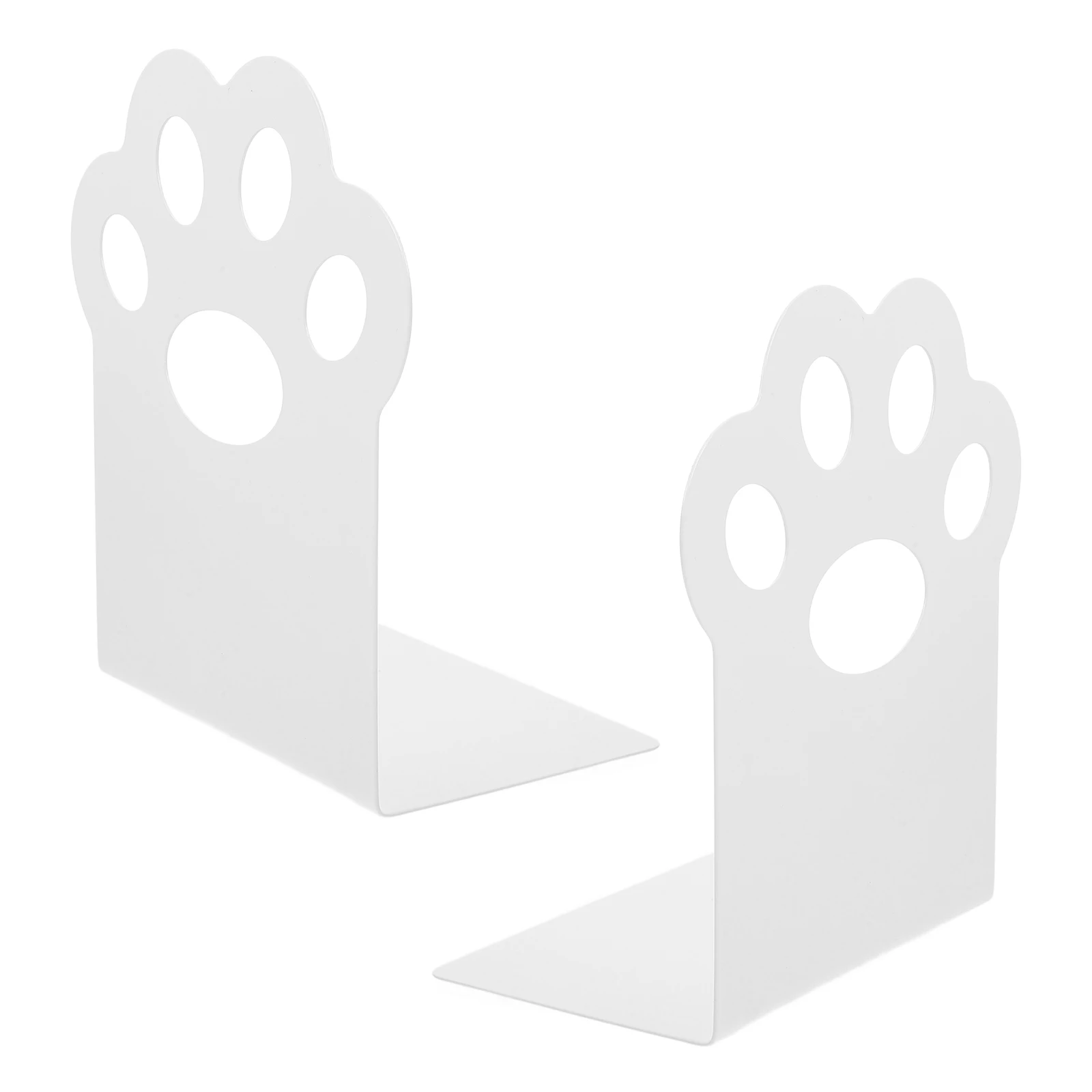 1 زوج القط باو الدفتين المعادن دراسة سطح المكتب المنظم حامل كليب مستقر الكتب بقوة تخزين الزخرفية متعددة الوظائف #2