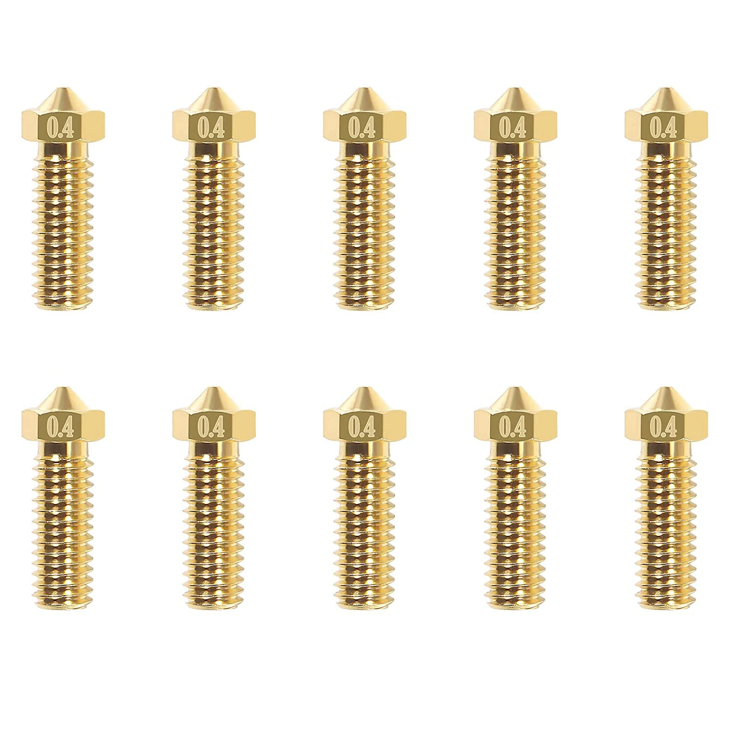 5pcs/Lot FLSUN SR 3D Printer Extruder Nozzle Super Racer Hotend Part Brass Print Head 1.75mm Consumables