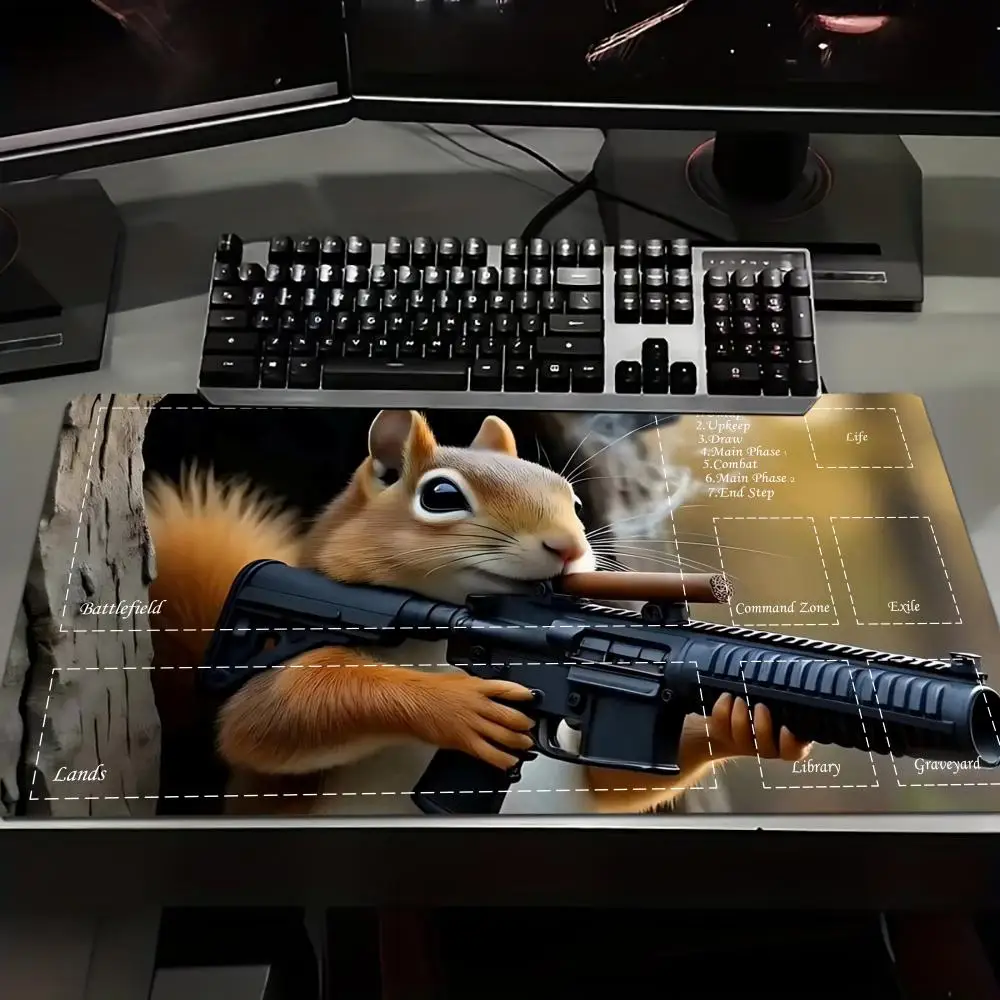 Cute Animals Professional E-sports Game Large Rubber Anti-slip PC Desk Accessories  Office  Gamer Keyboard Decor Mat Competition