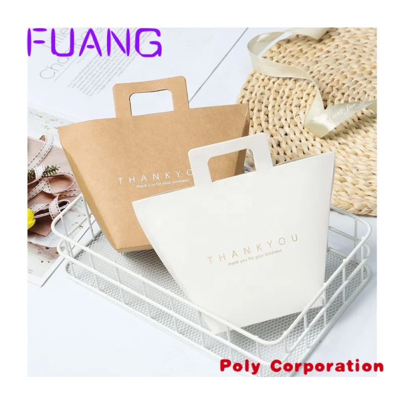 Custom  New arrivals Manufacturers Direct Selling small mini decoration thank you kraft paper bag for candy Jewelry perfume gift