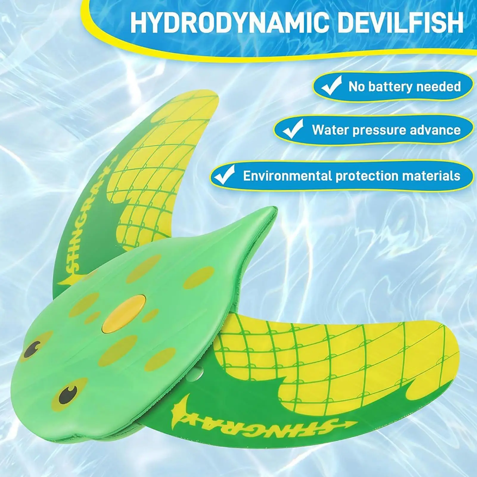 Jouets de poisson diable à puissance d'eau, planeur sous-marin de piscine, jeu d'été pour parents et enfants, cadeau de bain pour tout-petits, fournitures de divertissement