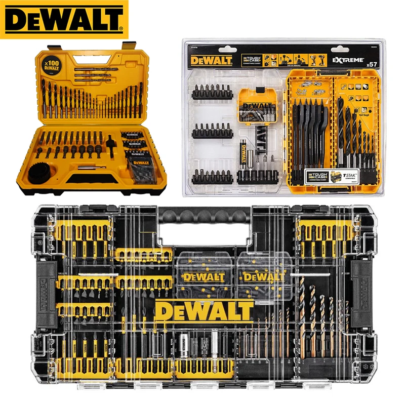 DEWALT Original Combination Drill Bit Set DT70758 DT71563 DWANGFT100SET Electric Screwdriver Twist Drill Bits Magnetic Holder