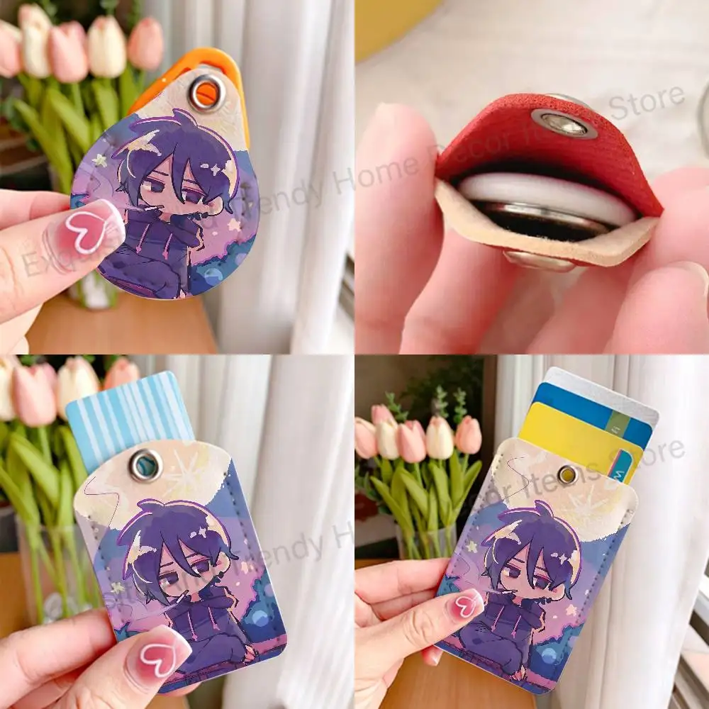 S-Stardew Game V-Valley Premium PU Leather Card for Daily Use Holder Card Case with Metal Carabiner Customizable Design