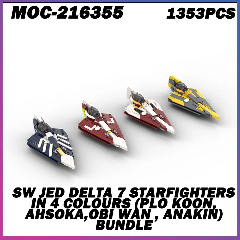 MOC Building Block Space Wars Series four Colors Spaceship Creative Brick Model Education Toy Birthday Adults Gifts MOC-216355