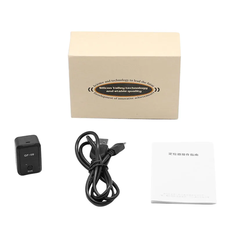 GF09 GPS Tracker Real Time Mini Vehicle Voice Control Locator Anti-lost Device Pet Old And Child Anti-Lost Locator