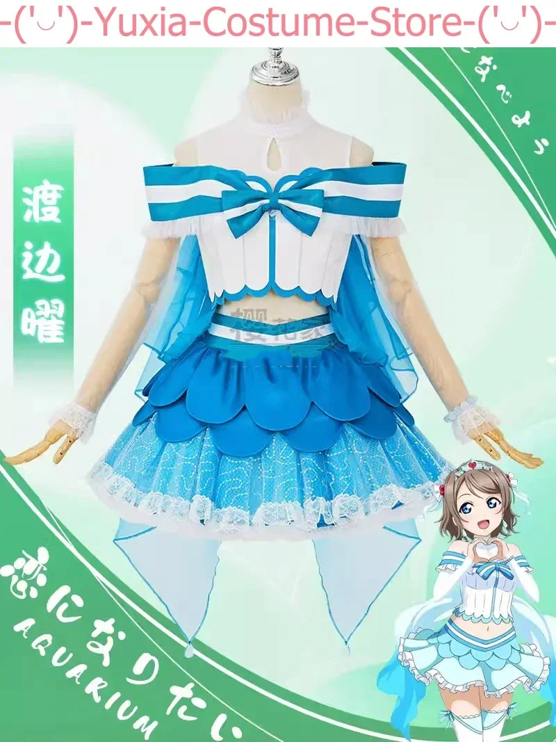 Anime LoveLive!Aqours Love Aquarium You Chika Riko Kanan All Members Gorgeous Lovely Uniform Cosplay Costume Women