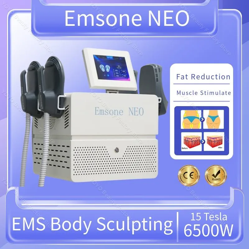 

15 Tesla Emsone Neo RF Hiemt EMS Body Sculpt Machine 6500W Fat Burning Electromagnetic Muscle Stimulation Slim Sculpting