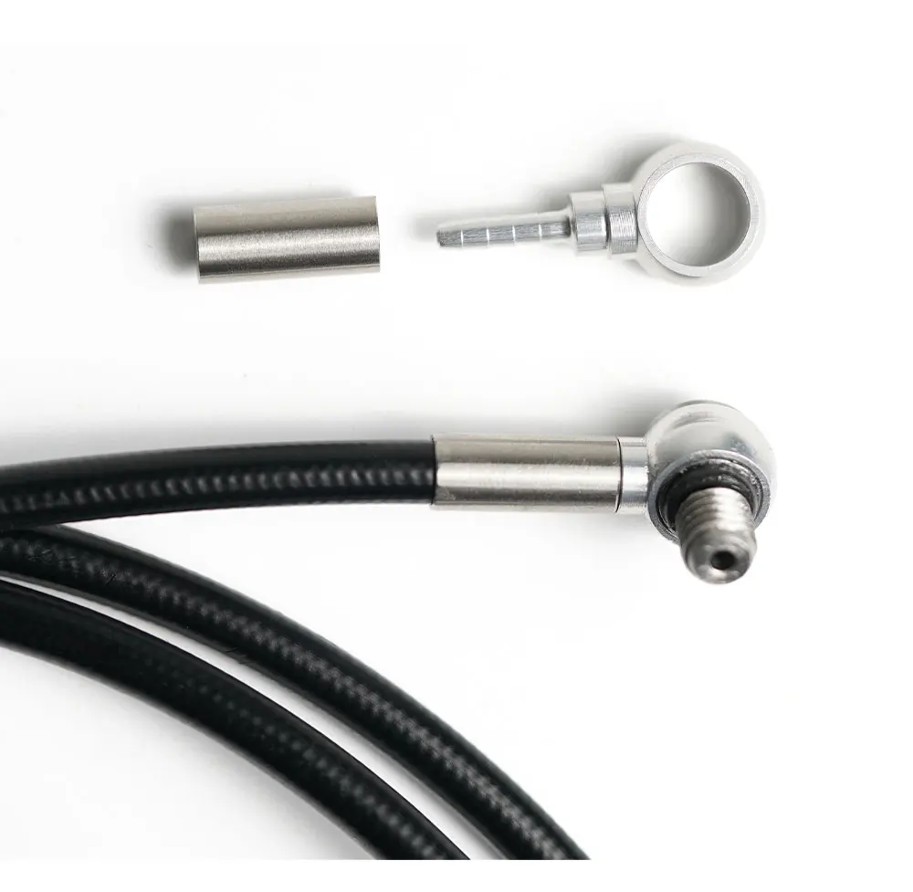 Onirii/iiipro 4-Kolben-Vertikalzylinder mtb hydraulisches Scheiben brems rad für volles internes Kabel layout am dh Mountainbike – Detail 2