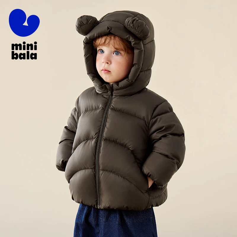 

Mini Bala детский пуховик 2025, новое зимнее толстое теплое модное детское пальто для мальчиков и девочек