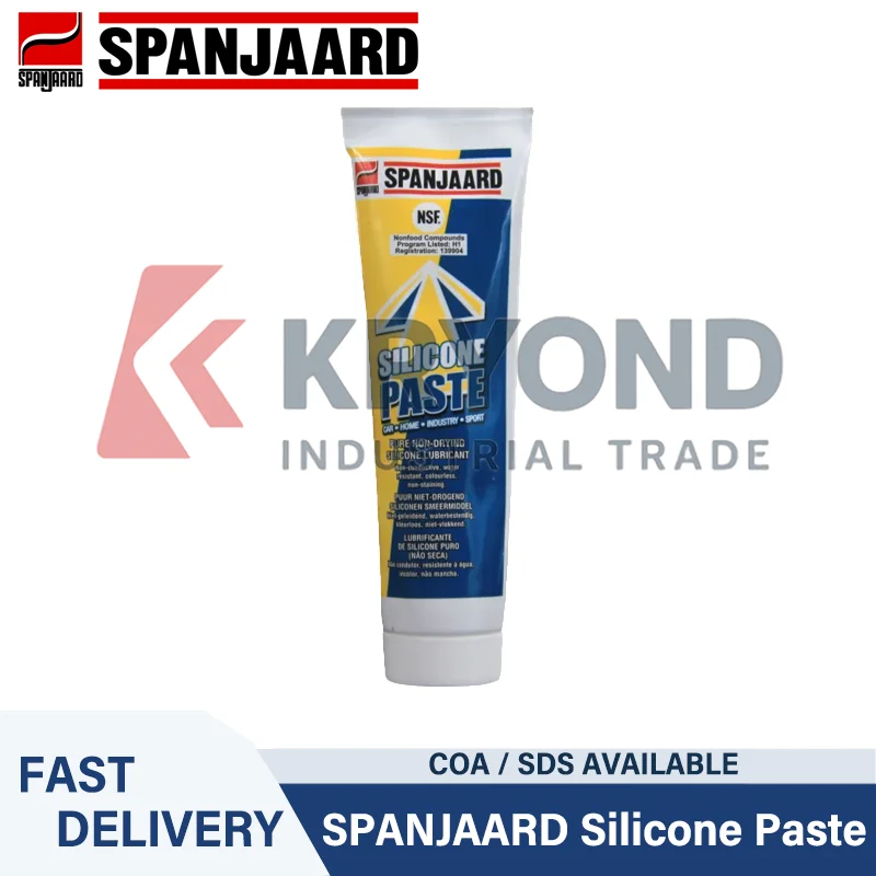 Spanjaard Silicone Paste 100g Multi Purpose Dielectric Lubricant Water Resistant Non Melting Grease for O Rings and Rubber Seals