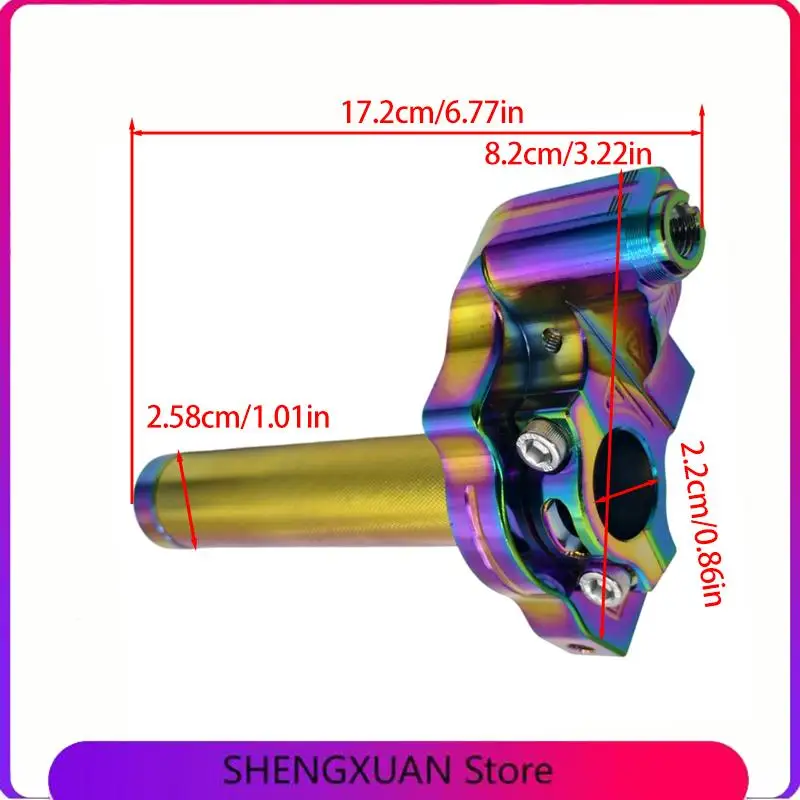 CNC aluminum adjustable motorcycle throttle grip, capable of rapid rotation, suitable for ATV UTV retrofit accessories