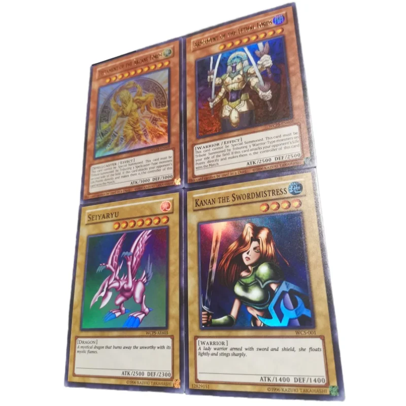 4 листа флэш-карты Yu-Gi-Oh! Фигурки героев мультфильма Seiyaryu Testament, кэнан