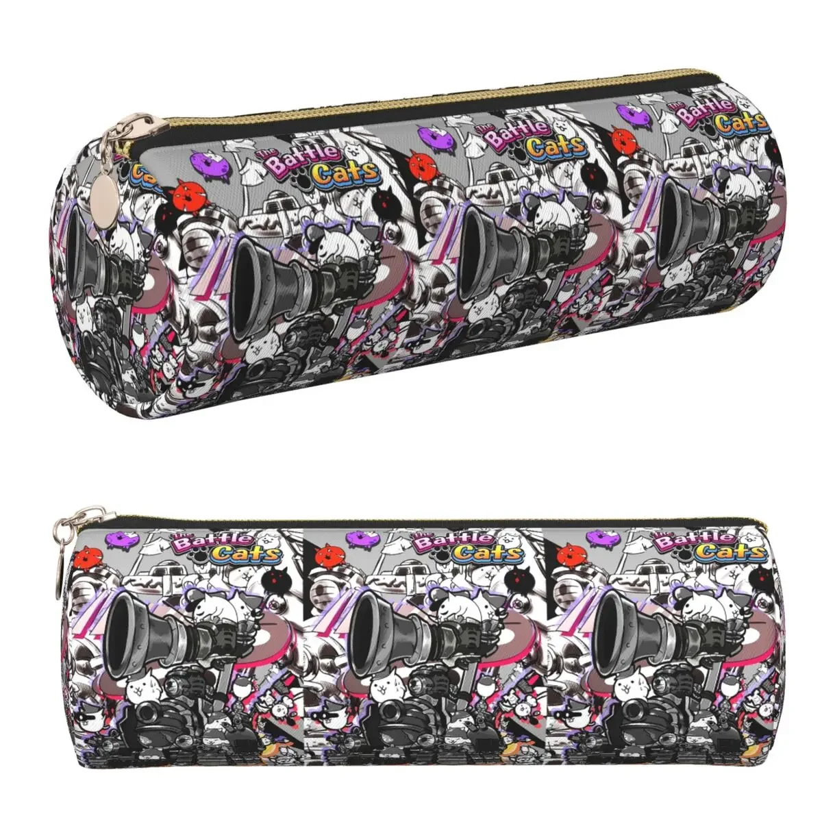 Battle Cats Siege Engine Pencil Cases Pen Holder Cylinder Pen Box Pencil Bag for Kids Gifts