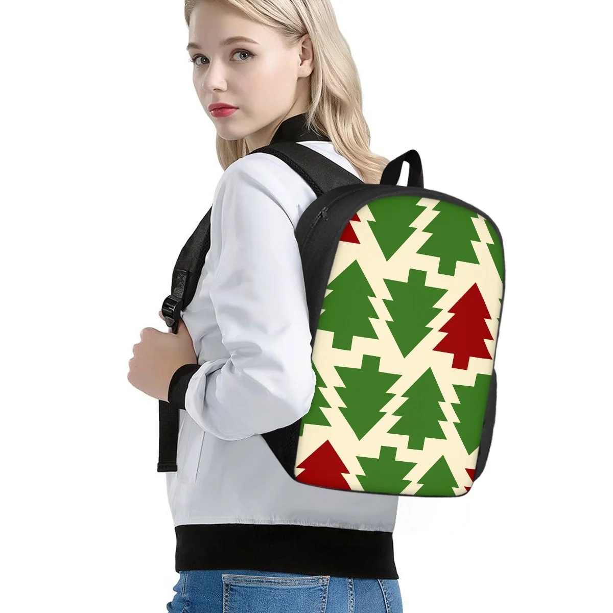 Mochila escolar con patrón de árbol para niñas y niños, morral escolar para estudiantes de primaria, regalo de Nuevo