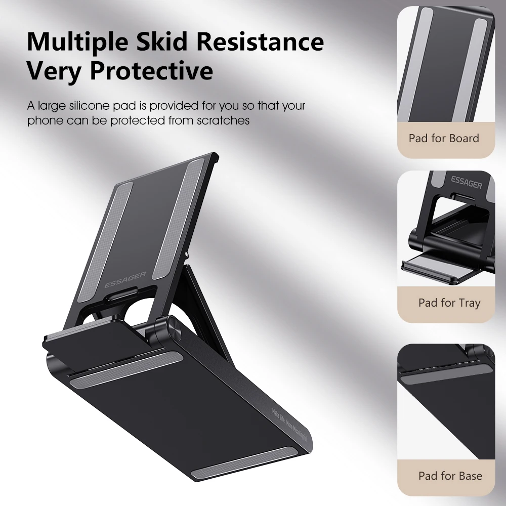 Essager Universal Desktop Mobile Phone Holder Stand For iphone14 13 Pro Max iPad Xiaomi Foldable Desk Bracket Portable Stand New