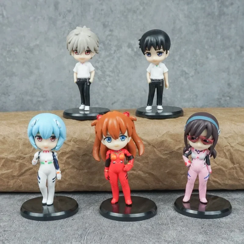 

NEON GENESIS EVANGELION anime Ikari Shinji Nagisa Kaworu Ayanami Rei action figure Q cake Ornament model doll toys Figurine gift