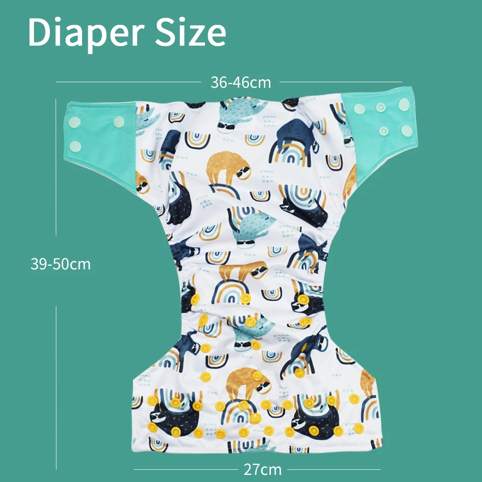 1pcs Baby Diapering Waterproof Reusable Adjustable Eco-Friendly 100% Polyester Baby Cloth Diapers