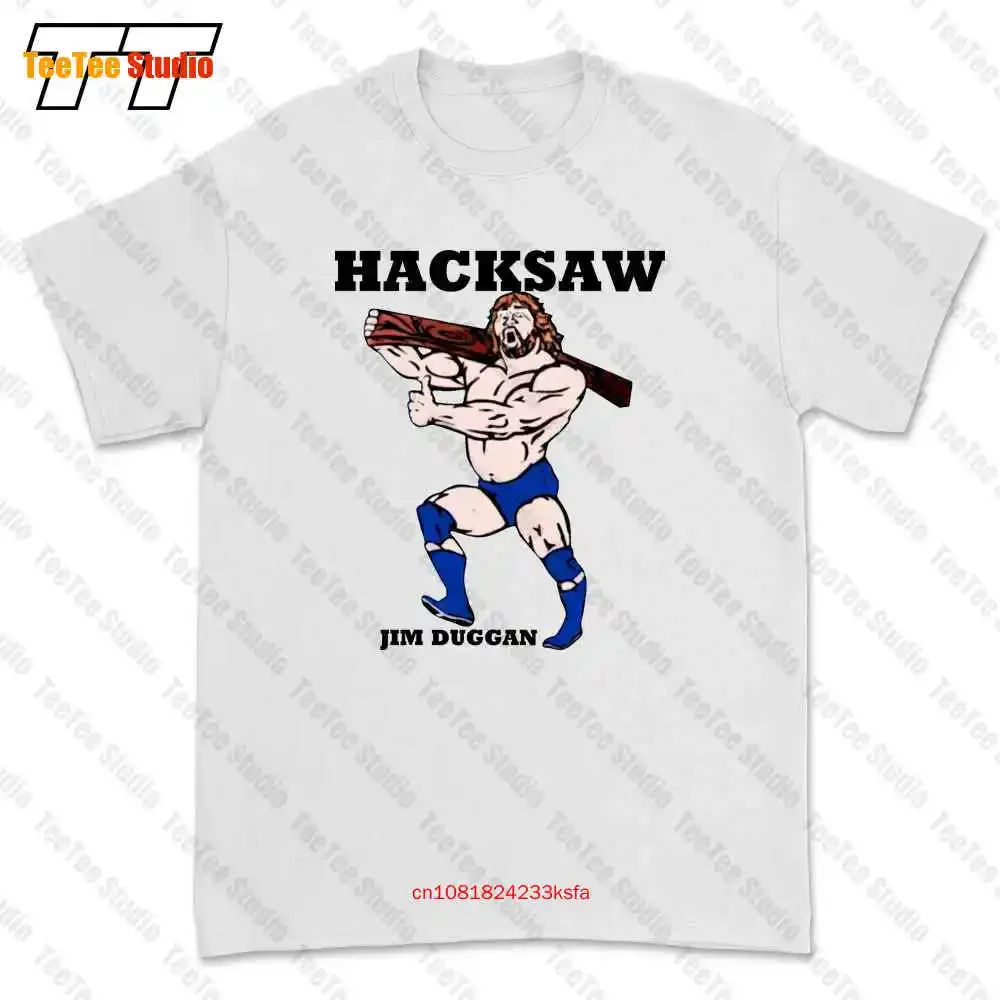 Hacksaw Jim Duggan Retro Wrestling T-shirt Tee PY99