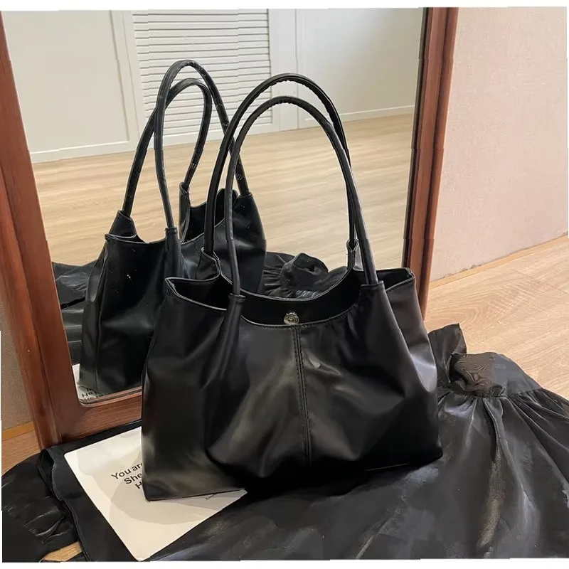 2026 New Large Capacity Tote Bag Women Fashionable Korean Japanese Style Casual Commuting Single Shoulder Handbag - view 6