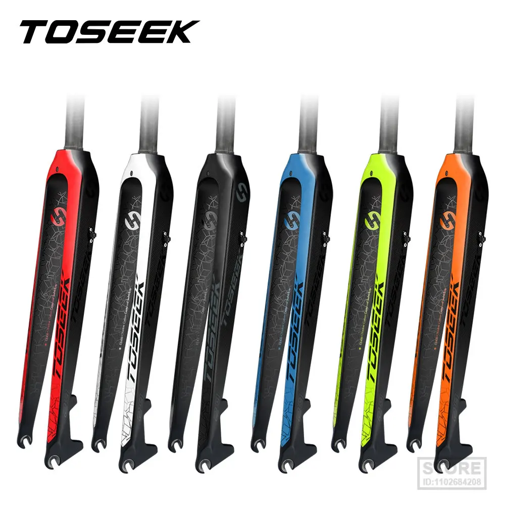 

TOSEEK Carbon Fork 29 Straight Tube Bike 560g Hard Mtb Front For Bicycle