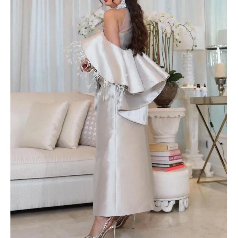 

Muloong High Ankle-Length Women Elegant And Pretty Luxury Prom Dress