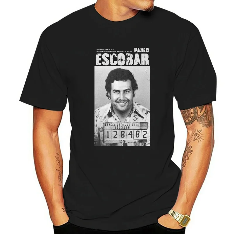 Pablo Escobar T Shirt Weed Mafia Scareface Luciano Capon Men 100% Cotton Tees