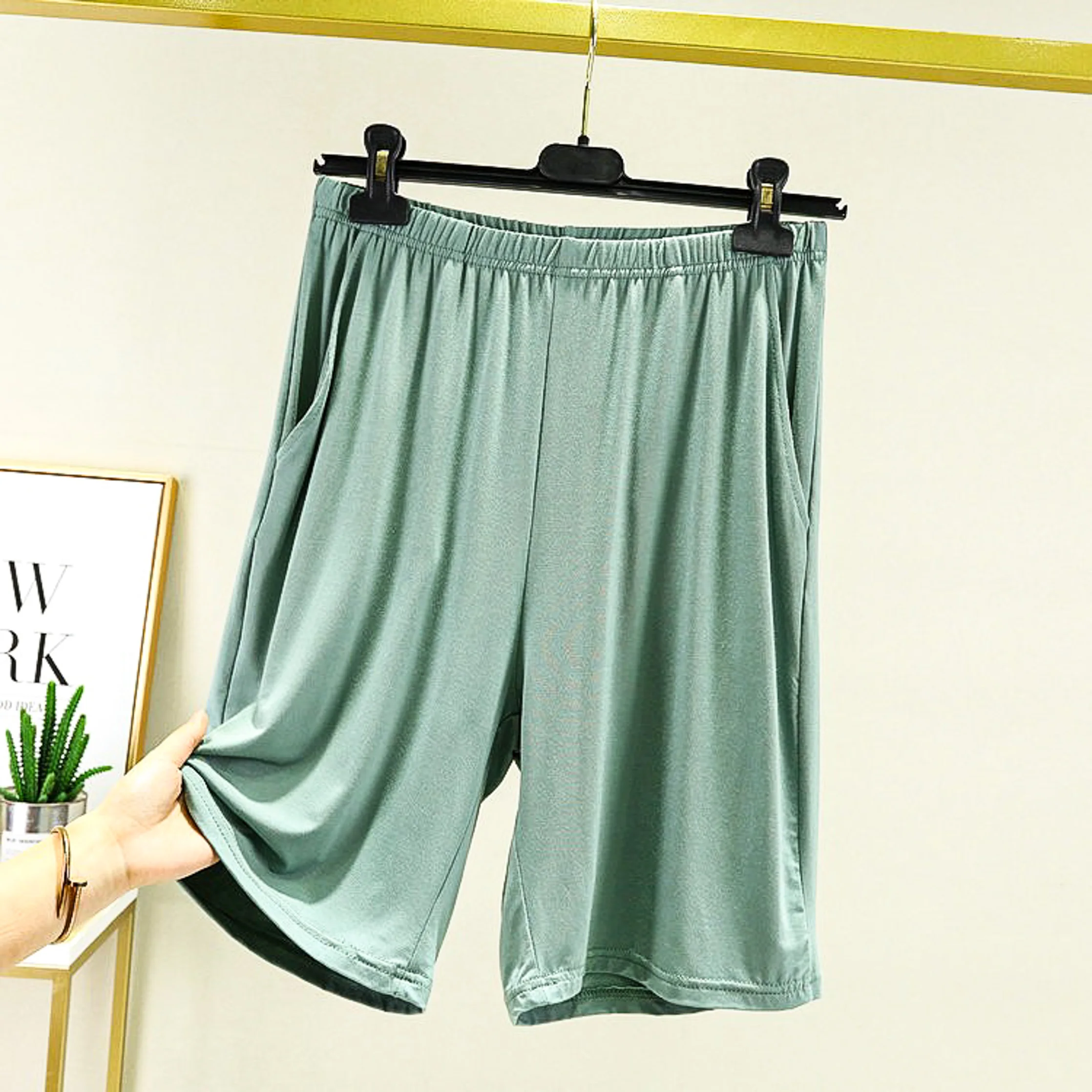 Women's Knee-Length Pajama Shorts: Comfy Casual Summer Sleepwear, Japanese Homewear, Plus Size