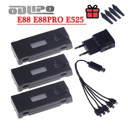 Rechargeable 3.7V 6500mAh Battery an Charger For RC Drone E88 E88PRO E99 E99PRO P1 K3 P10 A13 E525 RC Quadcopter Parts Battery