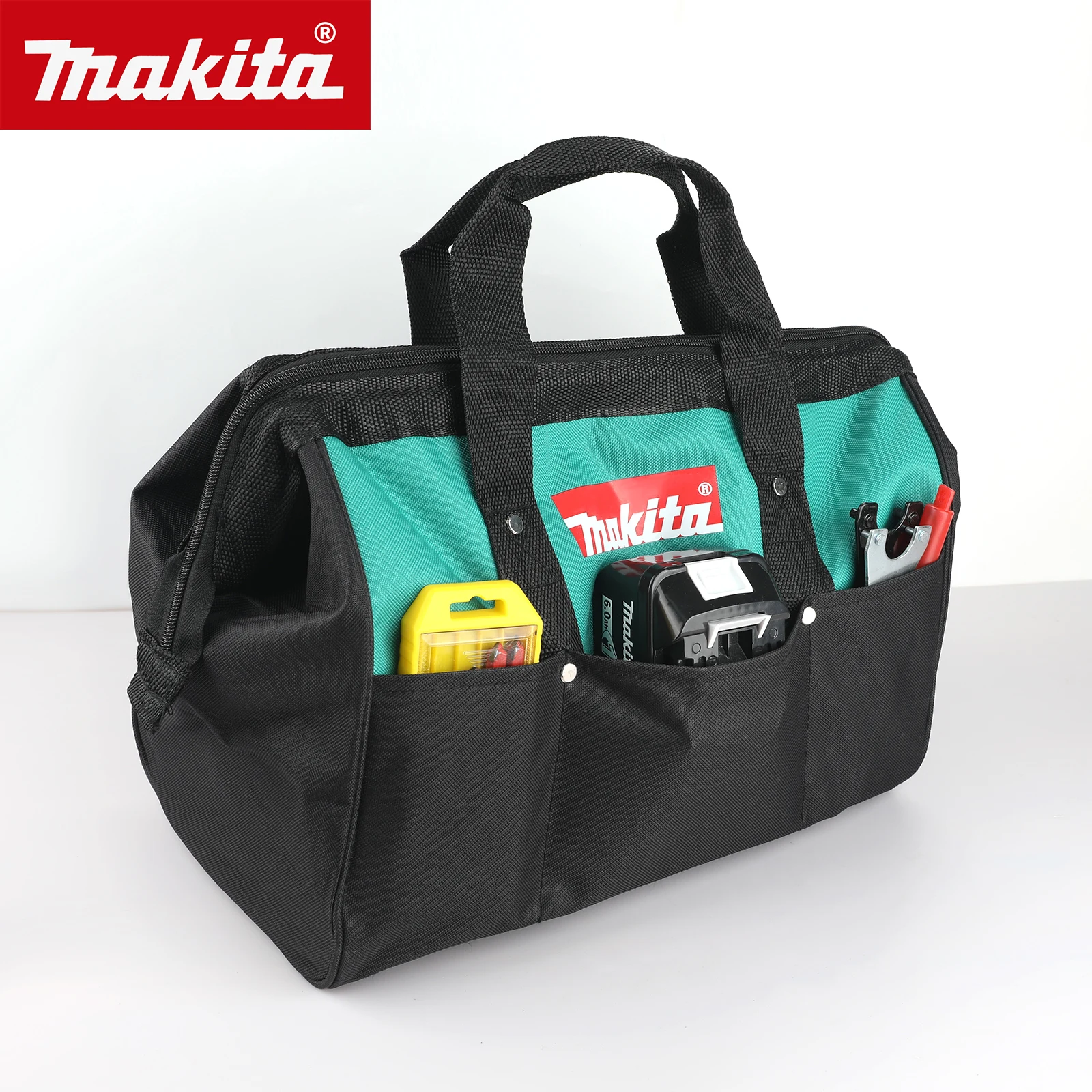 Makita M368-1 Multi-pocket Heavy Duty Tool Bag,37cm Wide Portable Handbag,Wear Resistant StorageBag for Electrician&Repair Tools