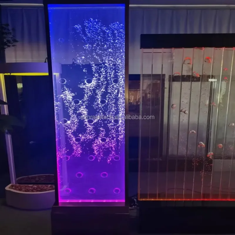 floor standing programmable LED bubble wall water bubble panel for office hotel restaurant bar ktv club deco