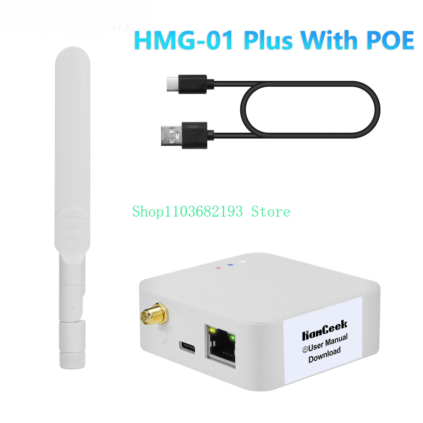 Imagem -02 - Plus Universal Zigbee Gateway Zigbee Commander Módulo Cc2652p7 Preto ou Branco Cabo de Dados Usb Opcional Hamgeek-hmg01