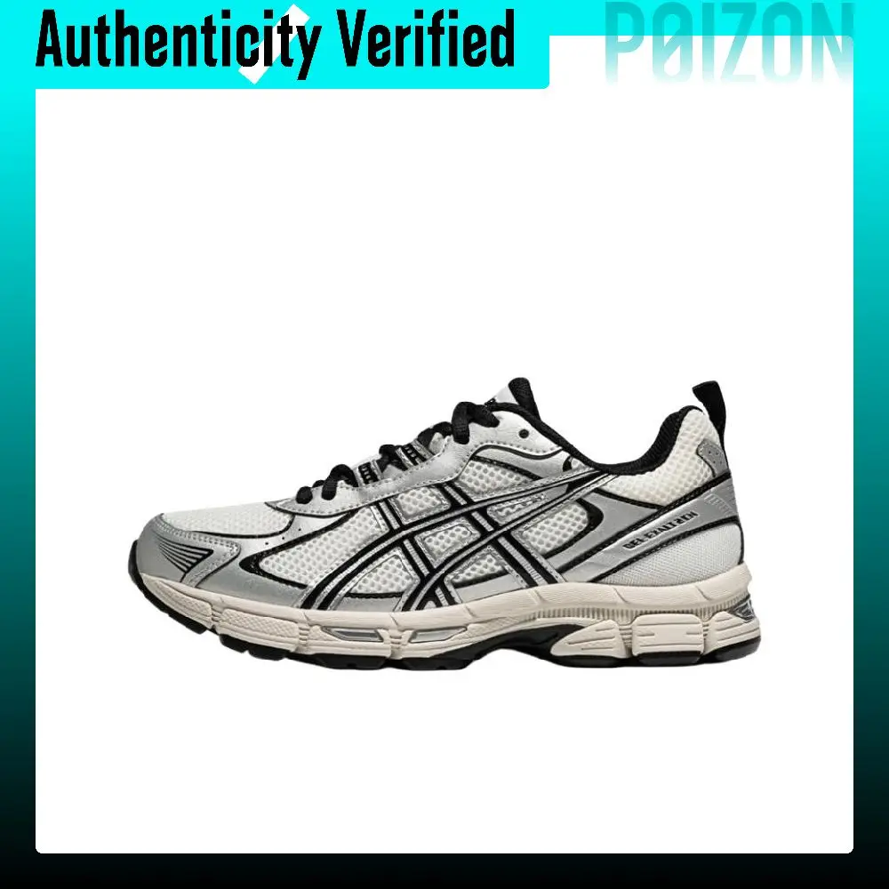 ASICS Abrasion Resistant Low top Running Shoes Women's White Black 1012B869-100