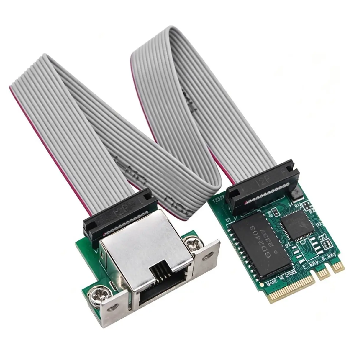 A85P M.2 A+E KEY 2.5G Ethernet LAN Card RTL8125B Industrial Control Network Card Adapter M.2 Gigabit Ethernet Network Card