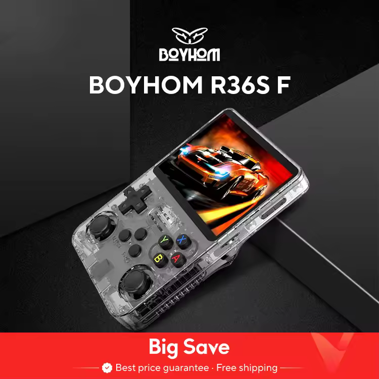 Consola de videojuegos portátil Retro R36S de código abierto, sistema Linux, pantalla IPS de 3,5 pulgadas, reproductor de vídeo portátil de bolsillo, juegos R35S de 64GB