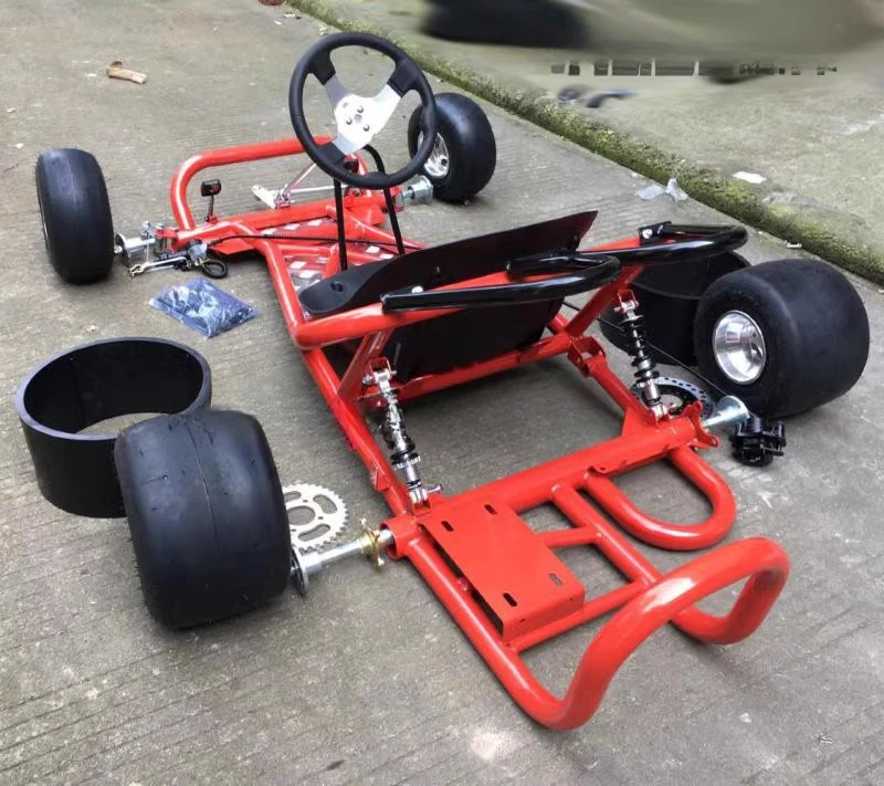 CHKJ 2025 NEW Kart accessories Full set of frame Body Front steering Rear axle Rear axle 5-inch tires